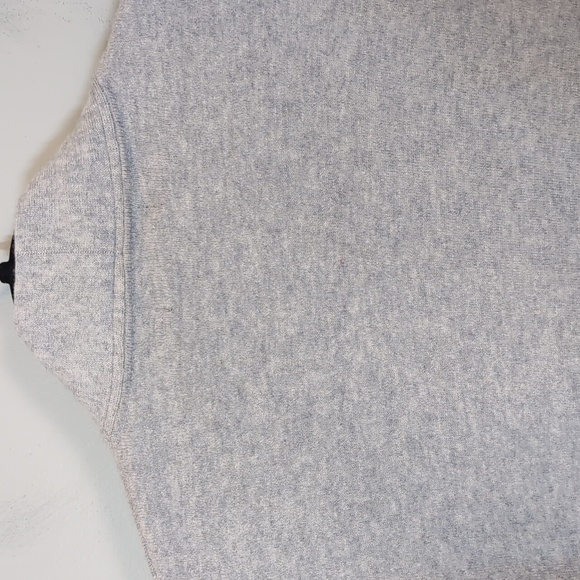 Cynthia Rowley Grey Merino Wool Blend Open Front Long Cardigan Sweater Medium - Picture 10 of 11